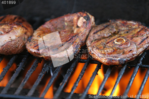 Image of meat and flame