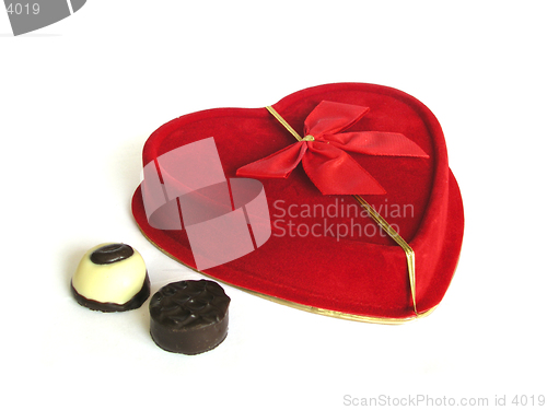 Image of Red Box with Chocolates