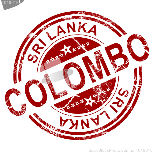 Image of Red Colombo stamp 