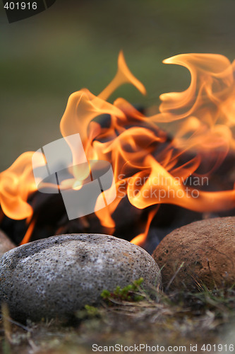 Image of dancing flames