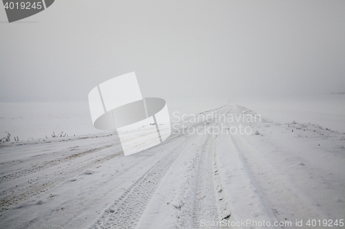 Image of road in winter