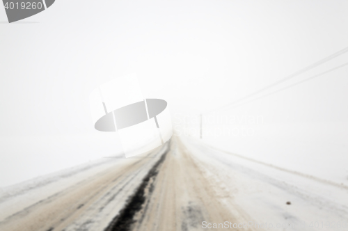 Image of road in winter