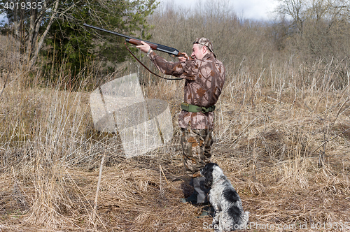 Image of Hunter with a dog