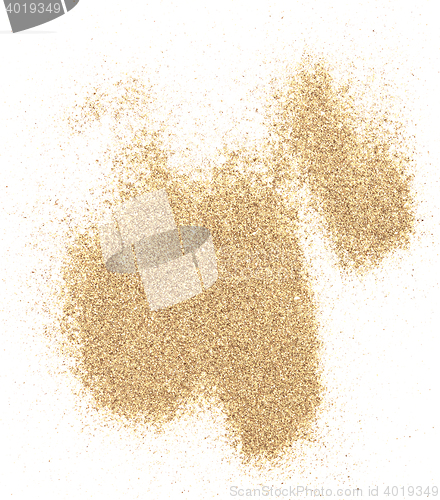 Image of sand on white