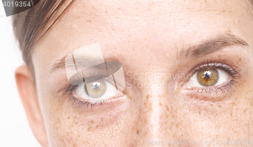 Image of beautiful woman eyes