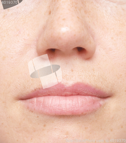 Image of close up of woman face
