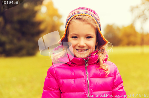 Image of happy beautiful little girl portrait outdoors