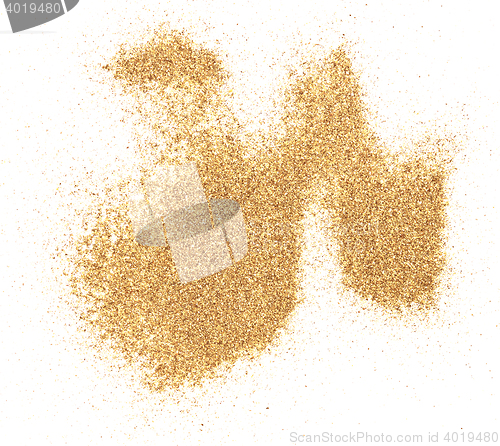 Image of sand on white