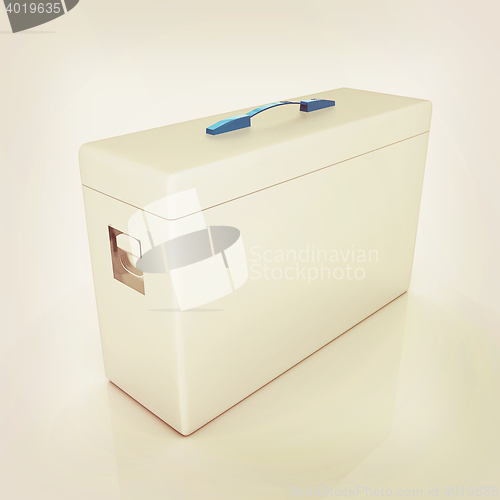 Image of Medical bag . 3D illustration. Vintage style.