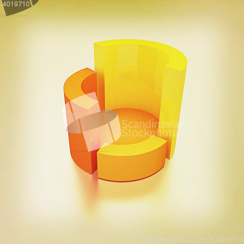 Image of Abstract structure. 3D illustration. Vintage style.