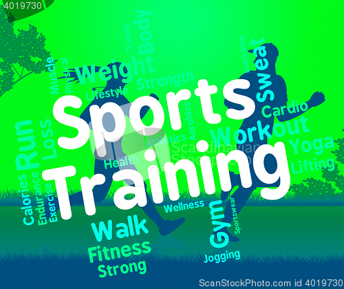 Image of Sports Training Represents Working Out And Exercise