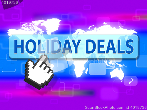 Image of Holiday Deals Represents Discount Holidays And Cheap