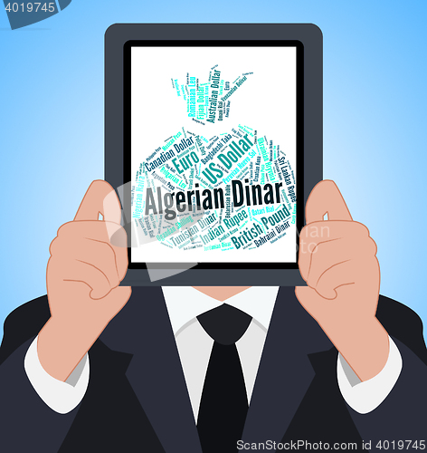 Image of Algerian Dinar Indicates Currency Exchange And Coinage