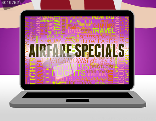 Image of Airfare Specials Means Flying Bargains And Discounts
