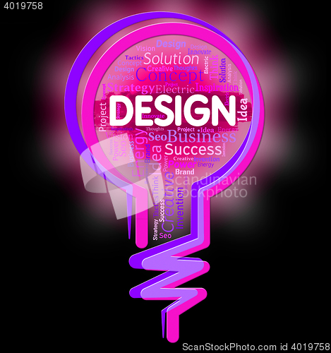 Image of Design Lightbulb Shows Designer Lightbulbs And Layout