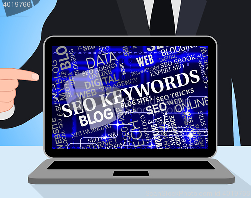 Image of Seo Keywords Shows Search Engines And Computing