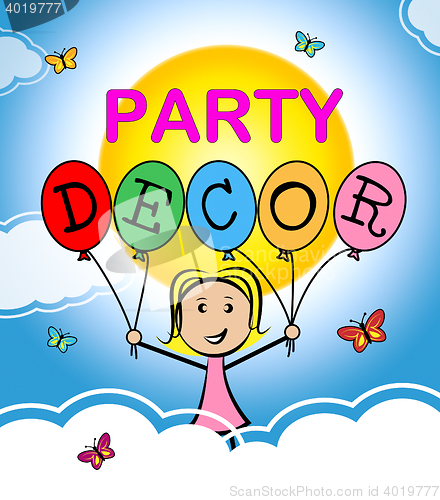 Image of Party Decor Represents Interior Decoration And Celebration