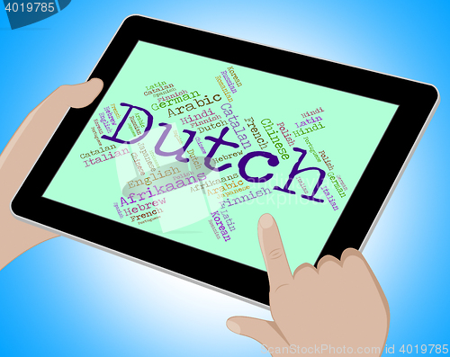 Image of Dutch Language Means The Netherlands And Holland