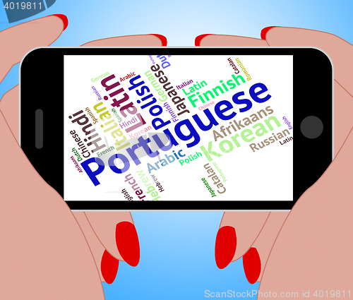 Image of Portuguese Language Represents Portugal Communication And Dialec