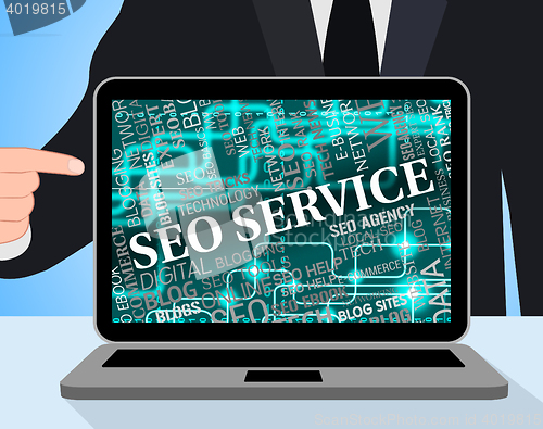 Image of Seo Service Shows Web Site And Assist