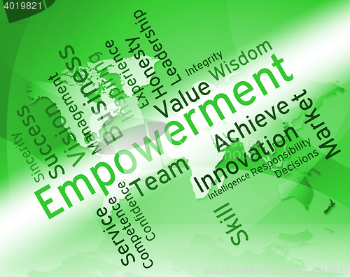 Image of Empowerment Words Shows Spur On And Empowering
