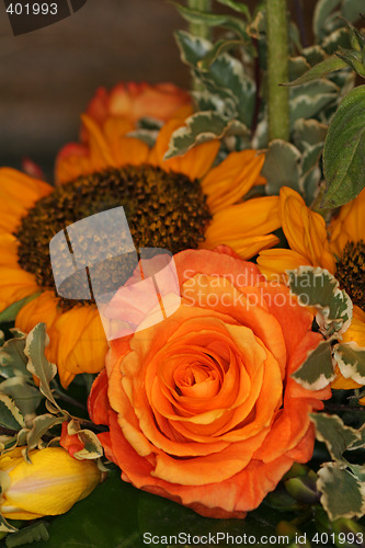 Image of orange flower decoration