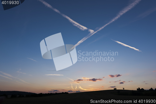 Image of Sunset sky in summer