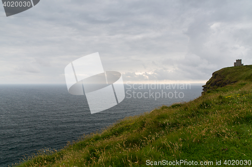 Image of cliffs of moher and atlantic ocean in ireland