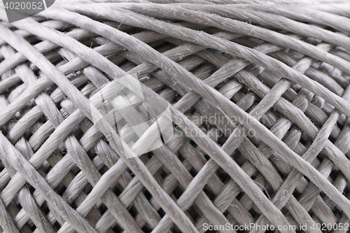 Image of grey rope roll background