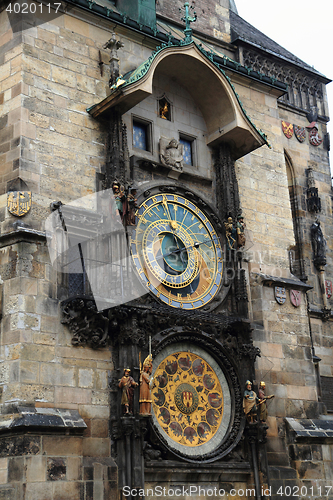 Image of prague city tower clock