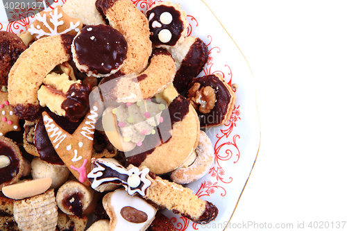 Image of christmas cookies background