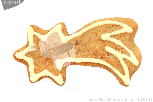 Image of christmas gingerbread star shape