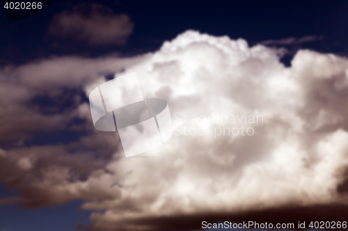 Image of photographed the sky with clouds