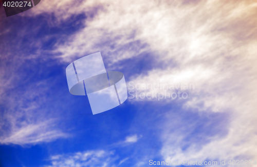 Image of photographed the sky with clouds