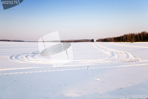 Image of snow covered field