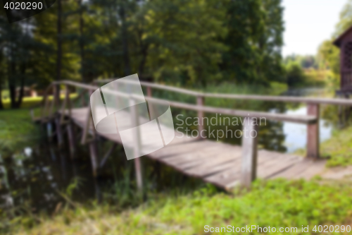 Image of old wooden bridge