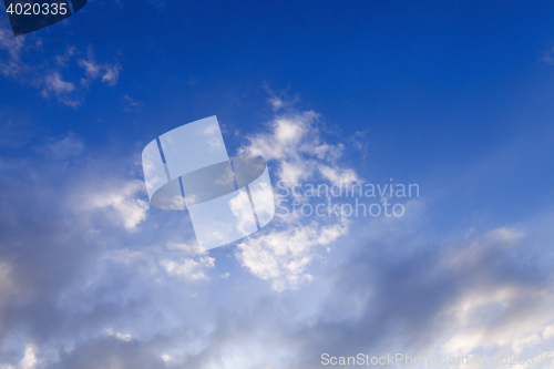 Image of photographed the sky with clouds
