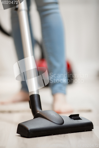 Image of Closeup head of modern vacuum cleaner