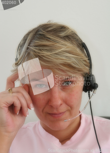 Image of headset woman