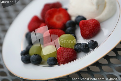 Image of berries and cream
