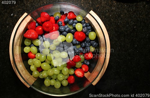 Image of berries from above