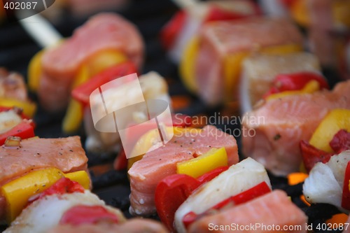 Image of fresh fish grilling