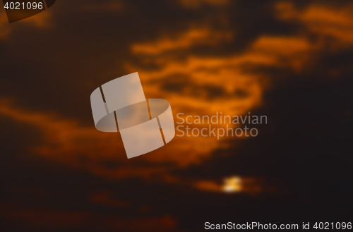 Image of the sky during sunset