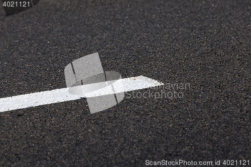 Image of markings on the road
