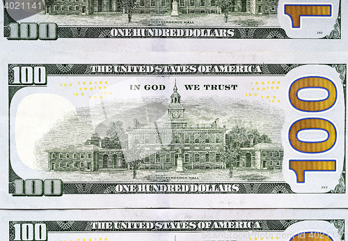 Image of American dollars, close-up