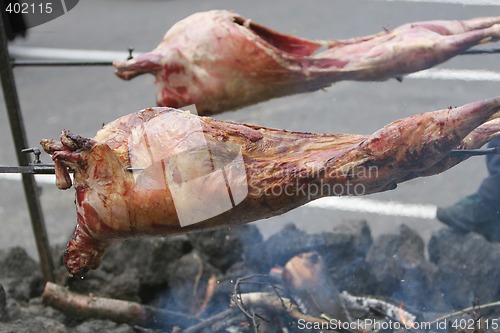 Image of spit roasted meat