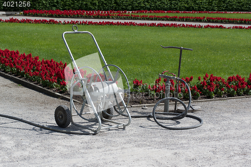 Image of Watering Equipment for Flower Bed