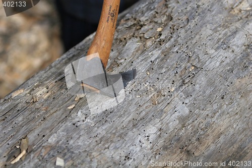 Image of chopping wood