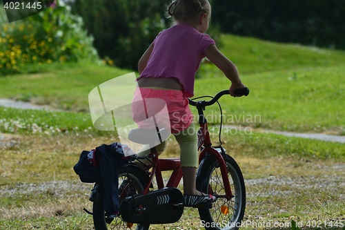 Image of Girl on a Bicycle