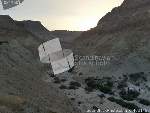 Image of Solnedgang i Ein Gedi, Israel